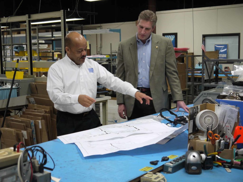 State Rep visits small business